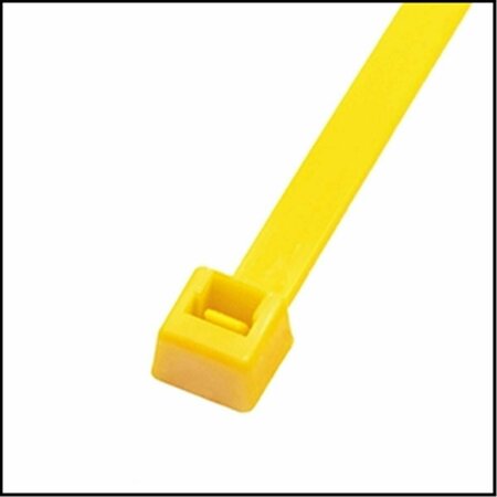 EVERMARK 4 in. Yellow Cable Tie, 18 lbs, 100PK EM-04-18-4-C